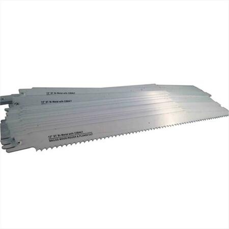 DISSTON Blu-Mol 12 In. 6 Tpi Wood Cutting Bi-Metal Reciprocating Saw Blade, 5PK 6483-5T